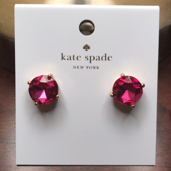 kate spade Jewelry - Kate Spade Earrings! Brand New! Gumdrop Fuchsia.
